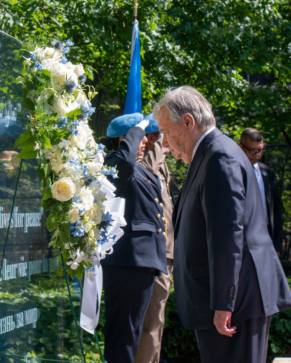 Denmark_UN's tweet photo. Today we commemorated the International Day of @UN Peacekeepers. 🇩🇰 honors the courage, dedication &amp; sacrifice of all who served and serve for peace, security &amp; hope around the🌍and will continue to contribute to international peace &amp; security🕊️#InvestInPeace #PKDay #A4P https://t.co/tm8iBKxpoi