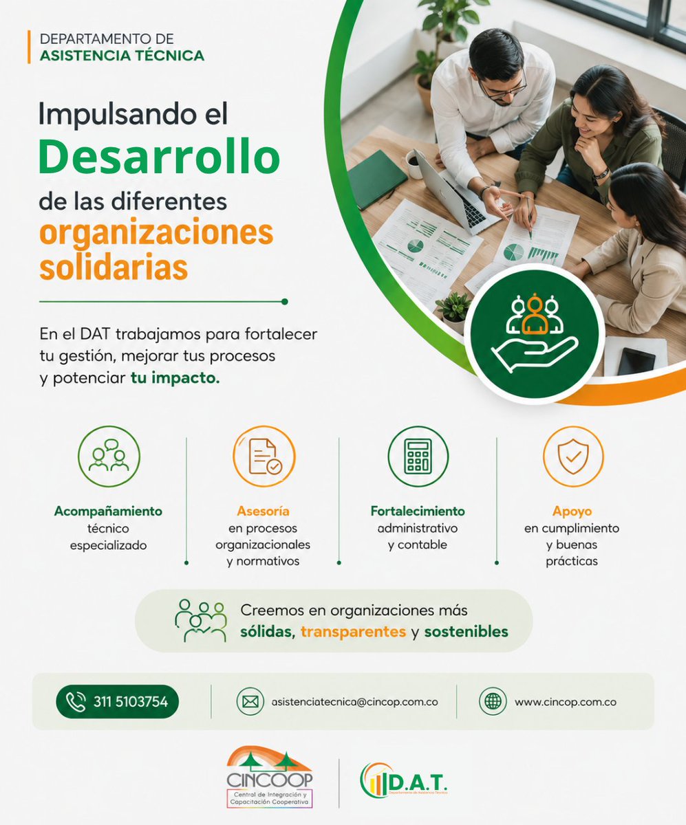 CINCOOPOFICIAL's tweet photo. 📷 Fortalezca su organización con el respaldo de expertos
Las organizaciones sólidas no se construyen por casualidad, sino con una gestión estratégica, transparente y orientada al crecimiento.
📷 311 5103754
📷 asistenciatecnica@cincoop.com.co
📷 https://t.co/duogkNjXh1 https://t.co/oQK3MBekR4