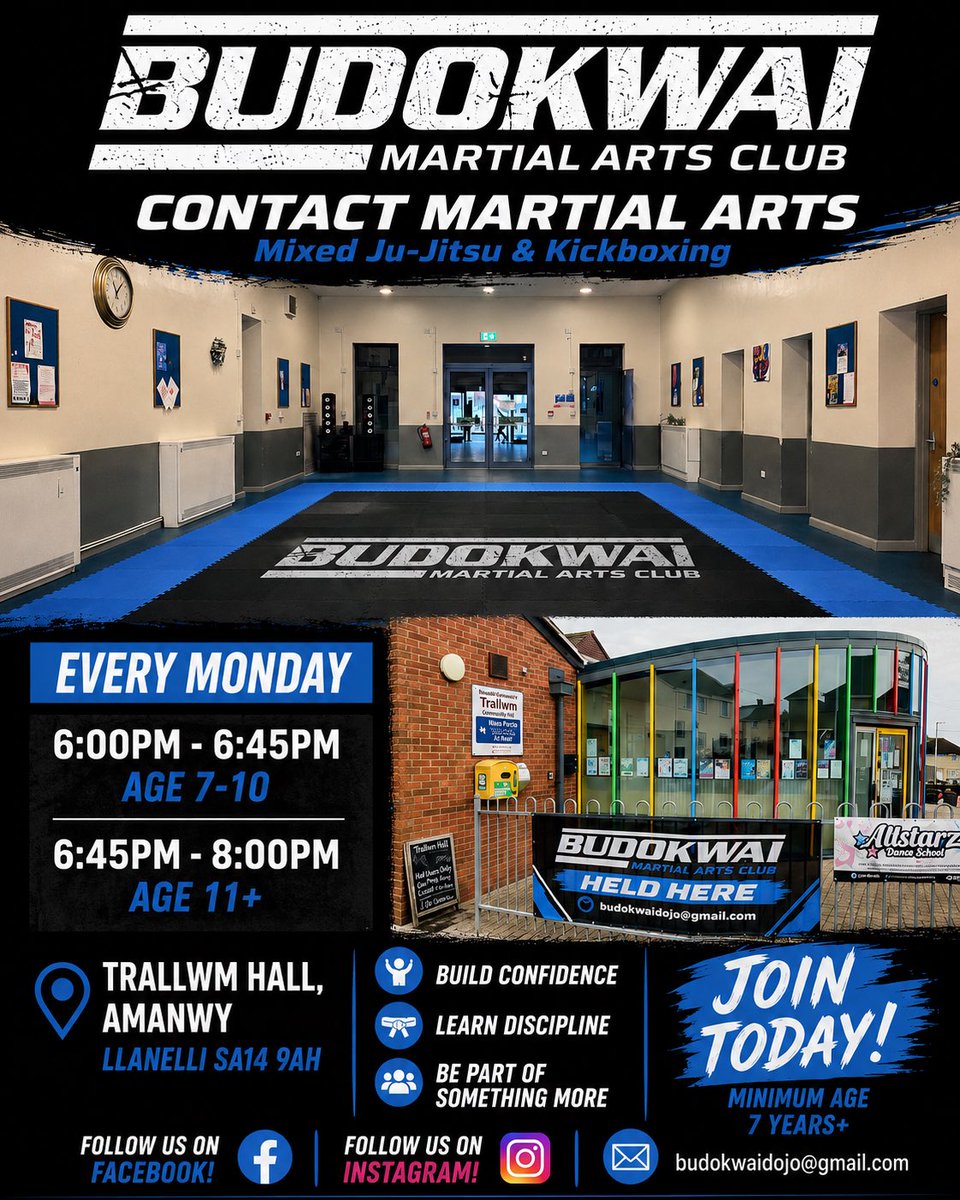 Dan_Willz's tweet photo. Could your child, teenager or even YOU benefit from more confidence, fitness and self-discipline?

Whether you’re 7 or 70, now is the perfect time to start your martial arts journey with Budokwai Martial Arts Club!

💥 Learn practical self-defence
💥 Build confidence https://t.co/QI7KFmuuYQ