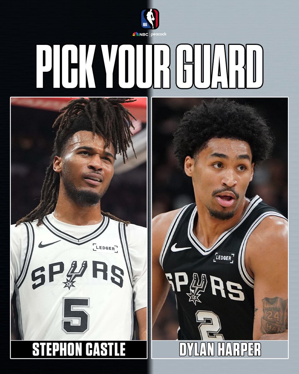 NBAonNBC's tweet photo. Which young Spurs guard would you rather have to start your franchise? https://t.co/GYLscXtw8G