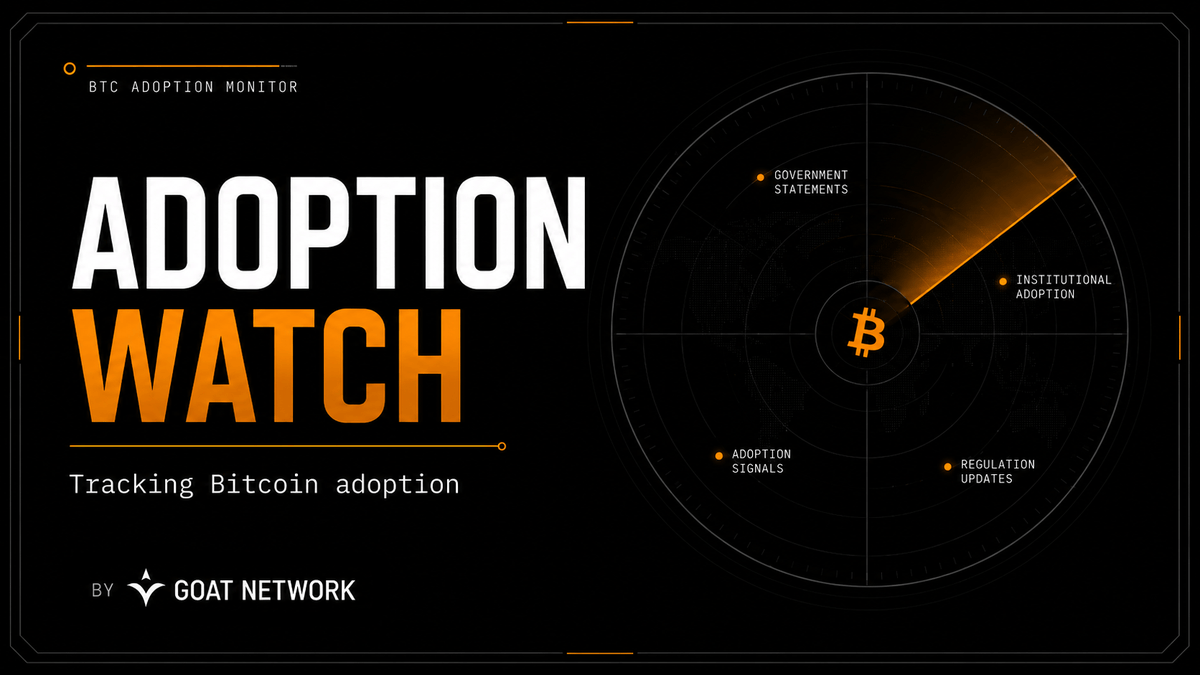GOATNetwork's tweet photo. Today in Bitcoin Adoption - 5th June 2026

🟠 @MorganStanley & @galaxyhq launched in-kind creations for the Morgan Stanley Bitcoin Trust ($MSBT) - Wealth Management clients can now lend BTC to Galaxy and receive ETP shares in return, the long-awaited plumbing upgrade letting tax-sensitive institutional capital move into the regulated wrapper without selling.

🇸🇪 @BitcoinTCAB announced Sweden's first BTC-backed preferred stock ("BTC PREF") paying a 10% annual dividend, listing on the Spotlight Stock Market on July 20th - a $2.5M raise structured to channel fixed-income capital into BTC accumulation.

🟠 7RCC Global debuted the Spot Bitcoin and Carbon Credit Futures ETF (NYSE Arca: $BTCK) - a hybrid product pairing BTC with regulated carbon credit futures, expanding the regulated-vehicle menu for ESG-mandated capital.