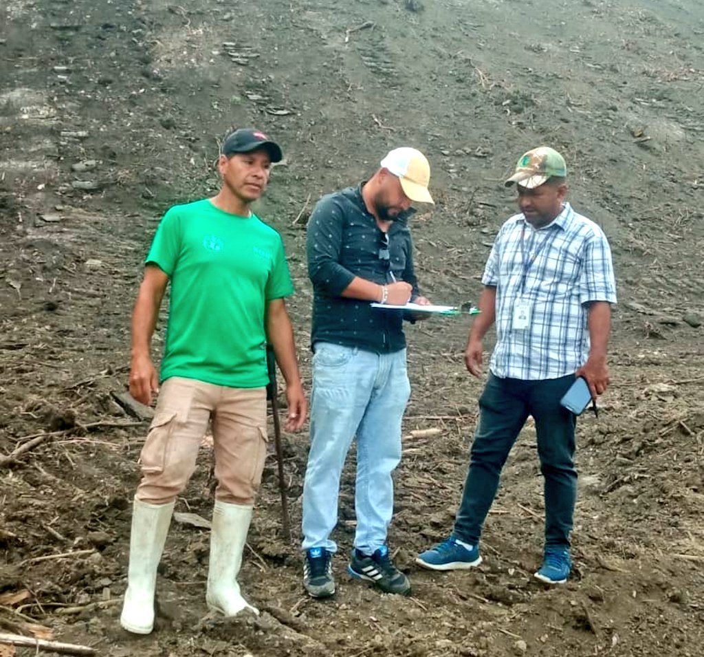 Agricultura_CZ4's tweet photo. #Manabí | Como parte del trabajo de legalización de tierras, el equipo técnico de la Unidad de Tierra, realiza inspección en predios rurales, previo a la entrega de títulos, labor ejecutada en comunidades rurales del cantón #Jama
#ElNuevoEcuador https://t.co/D5QqDyQLfU