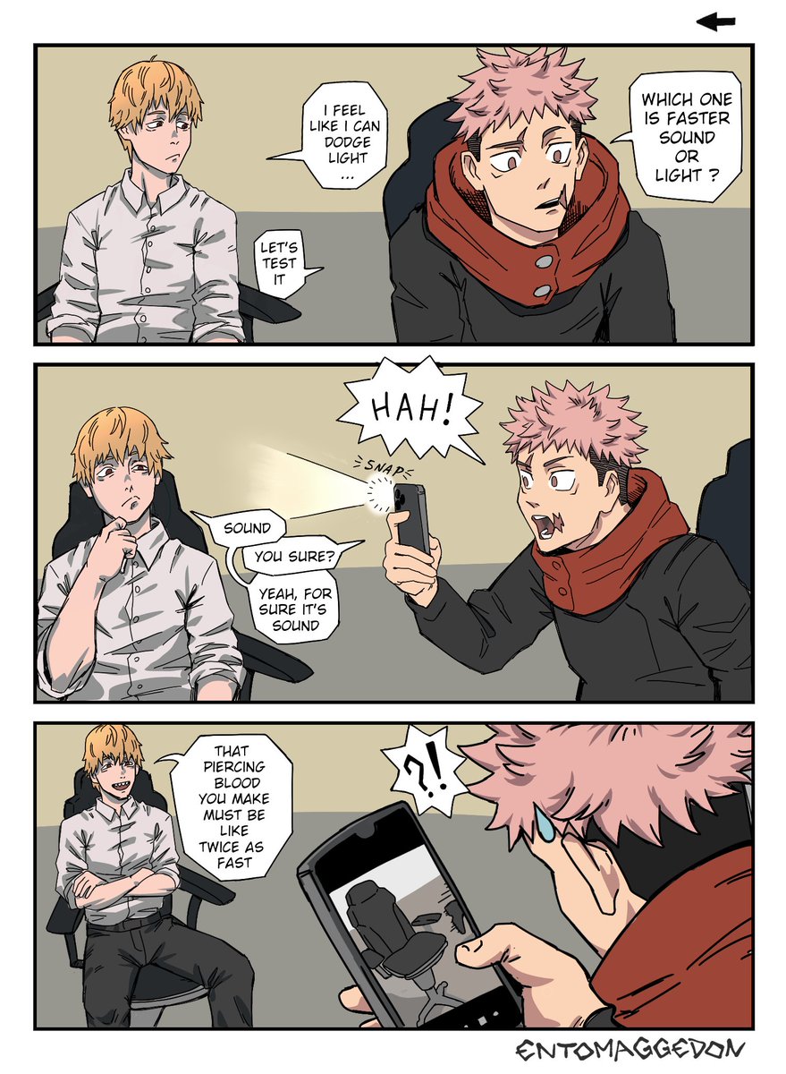 Entomaggedon's tweet photo. Actually finished version of this denji and yuji bit https://t.co/60IKAyHmrY