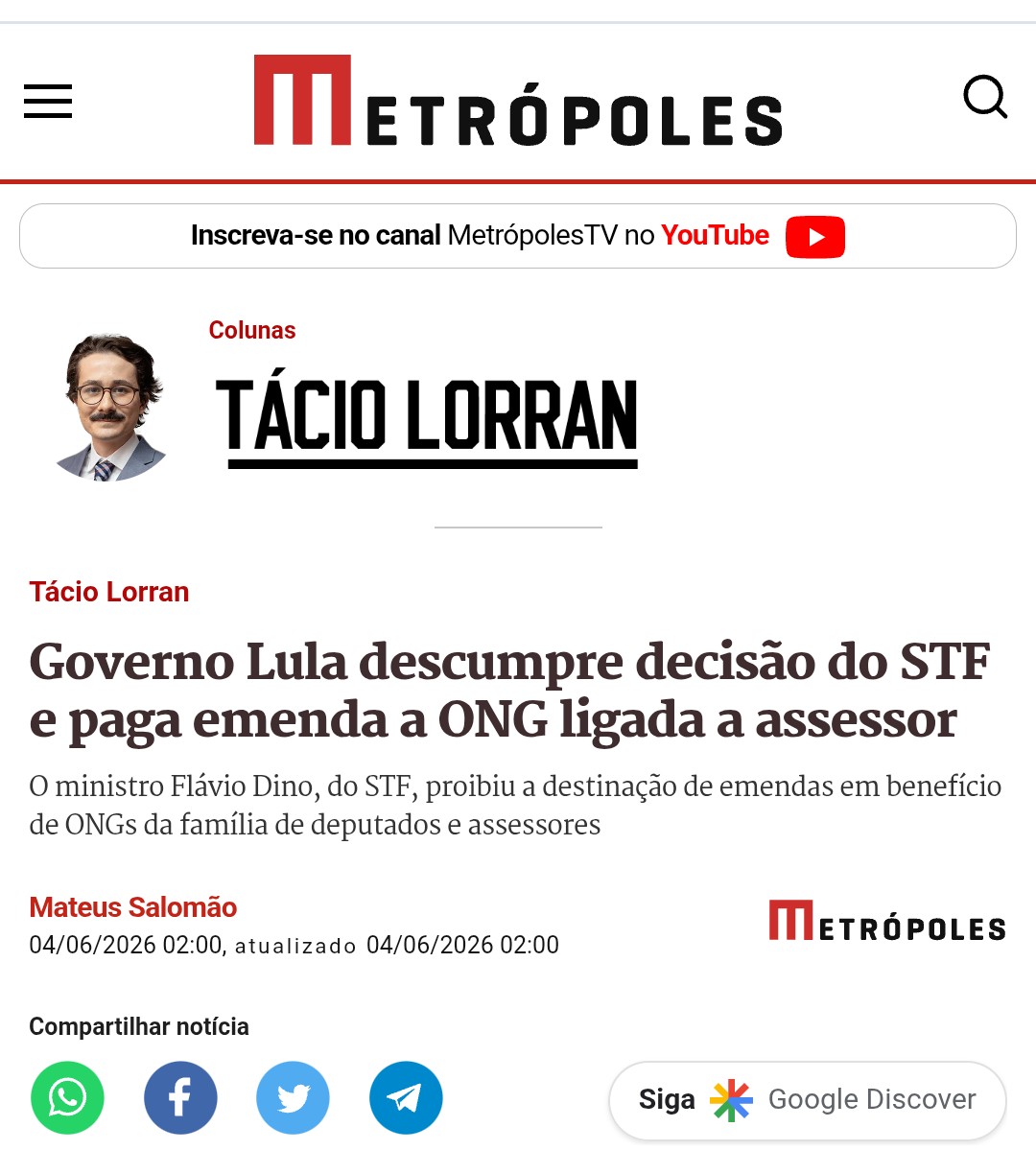 PA_Invest's tweet photo. O esquema de CORRUPÇÃO do consórcio Lula/STF faz parte da nova democracia. O STF vai fazer de conta que não sabe de nada https://t.co/BnETBr5ehn
