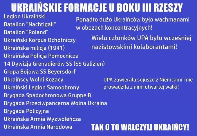 grott70's tweet photo. @coolfonpl @KosiniakKamysz...To kim był Bandera, Szuchewycz, przecież to byli Ukraincy! Kto cię upoważnił do wypowiadania się w imieniu pomordowanych, a tym bardziej w imieniu narodu polskiego...Ludobójstwa i rzezi na Polakach dokonali Ukraincy, takie są fakty i koniec dyskusji. https://t.co/ihGjKb6yiq