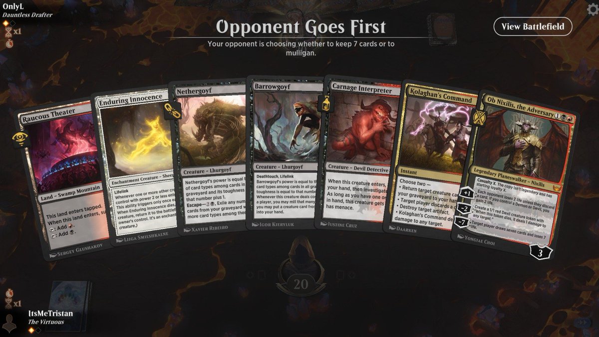 TristnTristn2's tweet photo. When Arena wants you to lose no matter what.
17 lands deck.
#MTGA #PoweredCube #MagicTheGathering https://t.co/oCZrgh3KjM