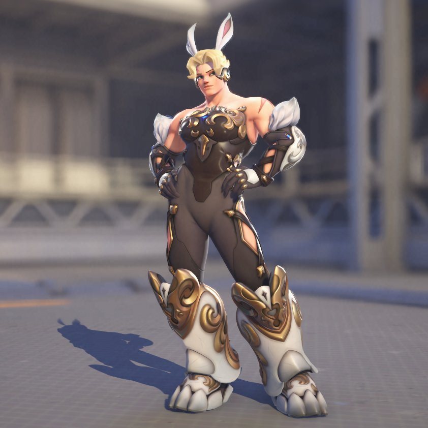 OWAnonymous_'s tweet photo. zarya's bunny skin is so gorgeous like i've never even really given much thought to zarya before but. . she's so beautiful i never knew this. . . . https://t.co/720OzHhrFg