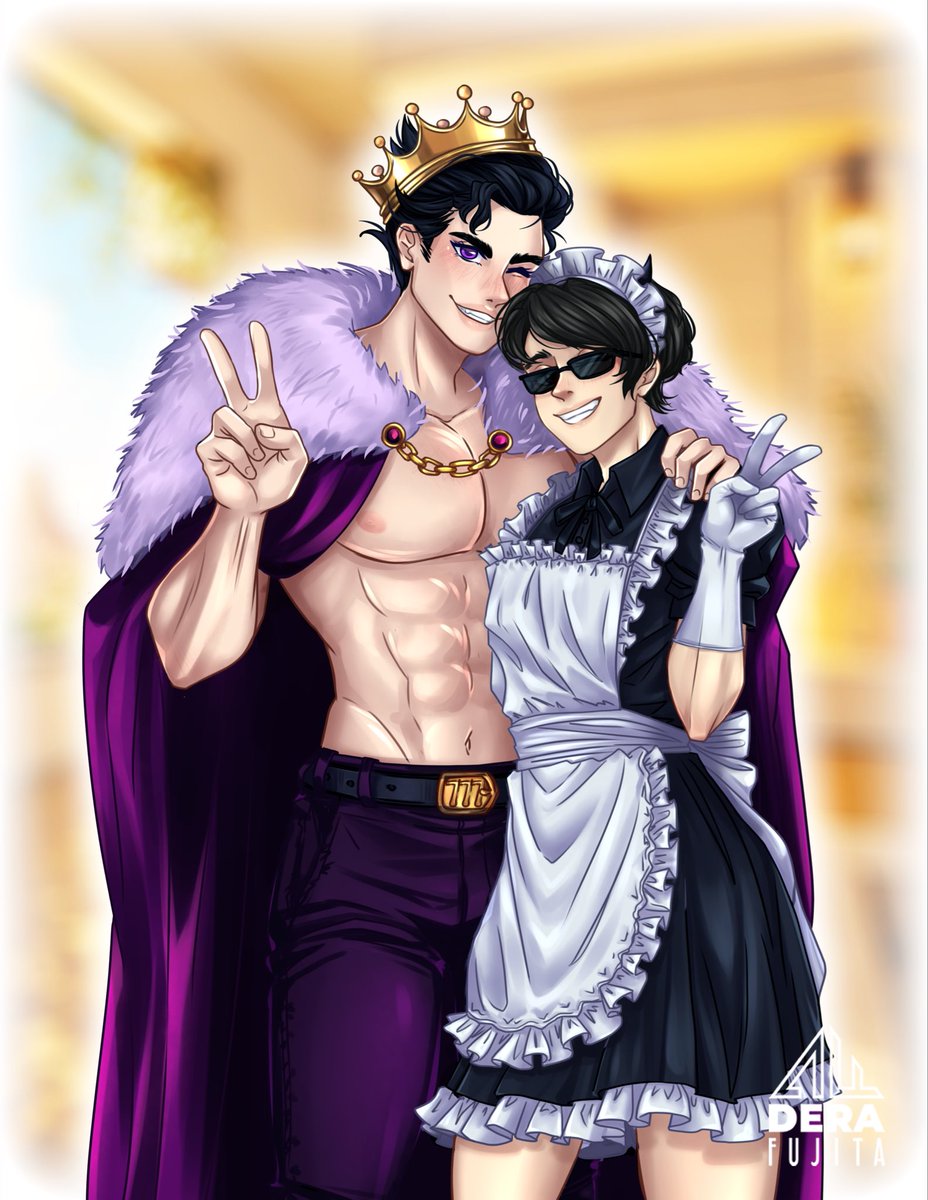 AndreaC18530904's tweet photo. “Una foto con mi padre :D” 

🎨= @DeraFujita gracias mi amor por la comisión tqm <3

#QSMP2 #Vegetta777fanart #senpaispiderfanart https://t.co/sXqwLUdhrh
