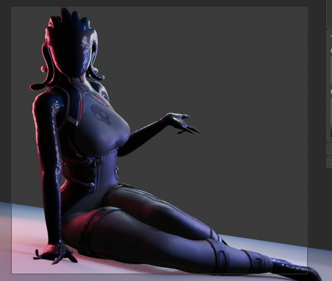 Spooky_Overhere's tweet photo. WIP 
Shes very fun to work on https://t.co/kFiQpzh6at
