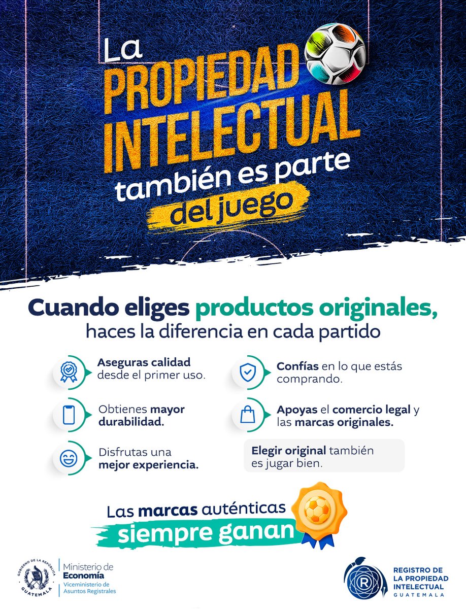 MINECOGT's tweet photo. Disfruta cada encuentro con total confianza: elige productos originales para proteger tu experiencia y garantizar calidad. 

 Con marcas auténticas siempre ganas. 

#GuatemalaGarantizaTodoLoBueno https://t.co/ixaqvgOM9d