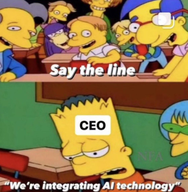 Barchart's tweet photo. Lululemon $LULU on their next earnings call https://t.co/2nlDzignIZ