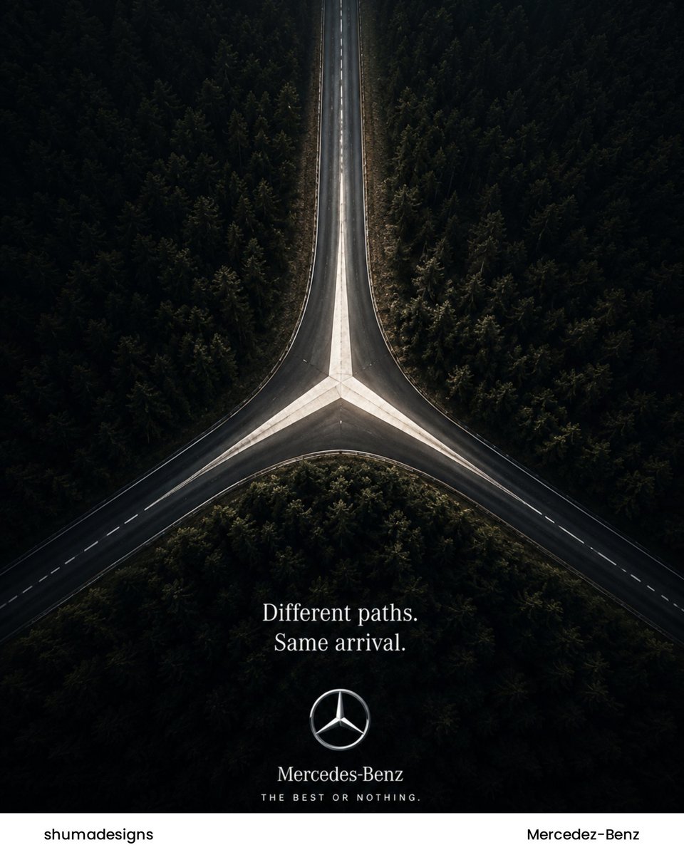 shumadesigns's tweet photo. Day 29.
The brief vs the design for @MercedesBenz
3 paths. 1 arrival

Shoutout to @creativesminds4 for the insight shared yesterday. It completely changed how I approached this brief.

Grateful for today's win &amp; all the lesson

#CreativeMindsCommunity #shumadesigns #GraphicDesign https://t.co/qbHH2OVi3d