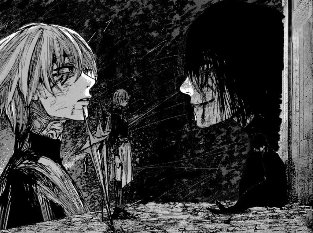 E_R_E_N_2's tweet photo. وجهان لعملة واحدة 

 #tokyoghoul https://t.co/vLiN5HLNFY