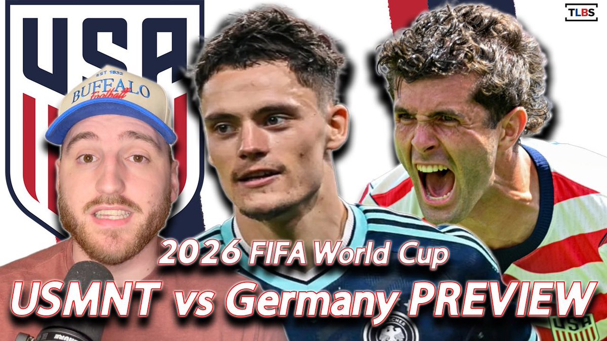 logan_blackman's tweet photo. 🚨NEW VIDEO🚨

USMNT🇺🇸 vs Germany🇩🇪 PREVIEW | 2026 FIFA World Cup‼️

#USMNT #Germany #WorldCup #Soccer #YouTube 

🔗: https://t.co/5O1CijyTYN https://t.co/83pj79DL47