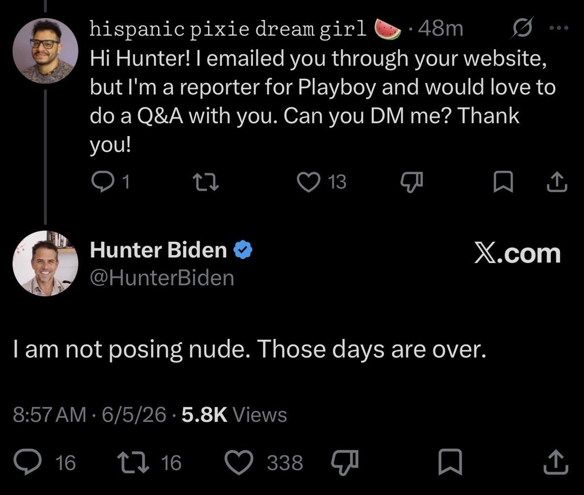 Rongwrong_'s tweet photo. Off-topic but when Playboy asked Herbert Marcuse for an interview, he accepted only on the condition that he would also be that month’s centerfold. Playboy did not accept his condition.

EDIT: Typo in first version. Playboy did NOT accept his condition. https://t.co/9r7Ao0HBAC