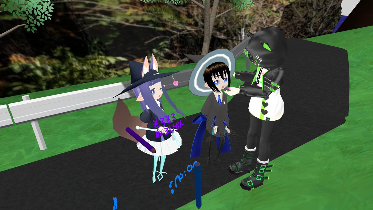 kurosameVRC's tweet photo. いろんなとこに顔を出してお話しした1日でした。寝なきゃいけない時刻の関係で行けてないけどまた鏡遊びもむりcafeもお邪魔しよう。 https://t.co/jGgA8jrLgv