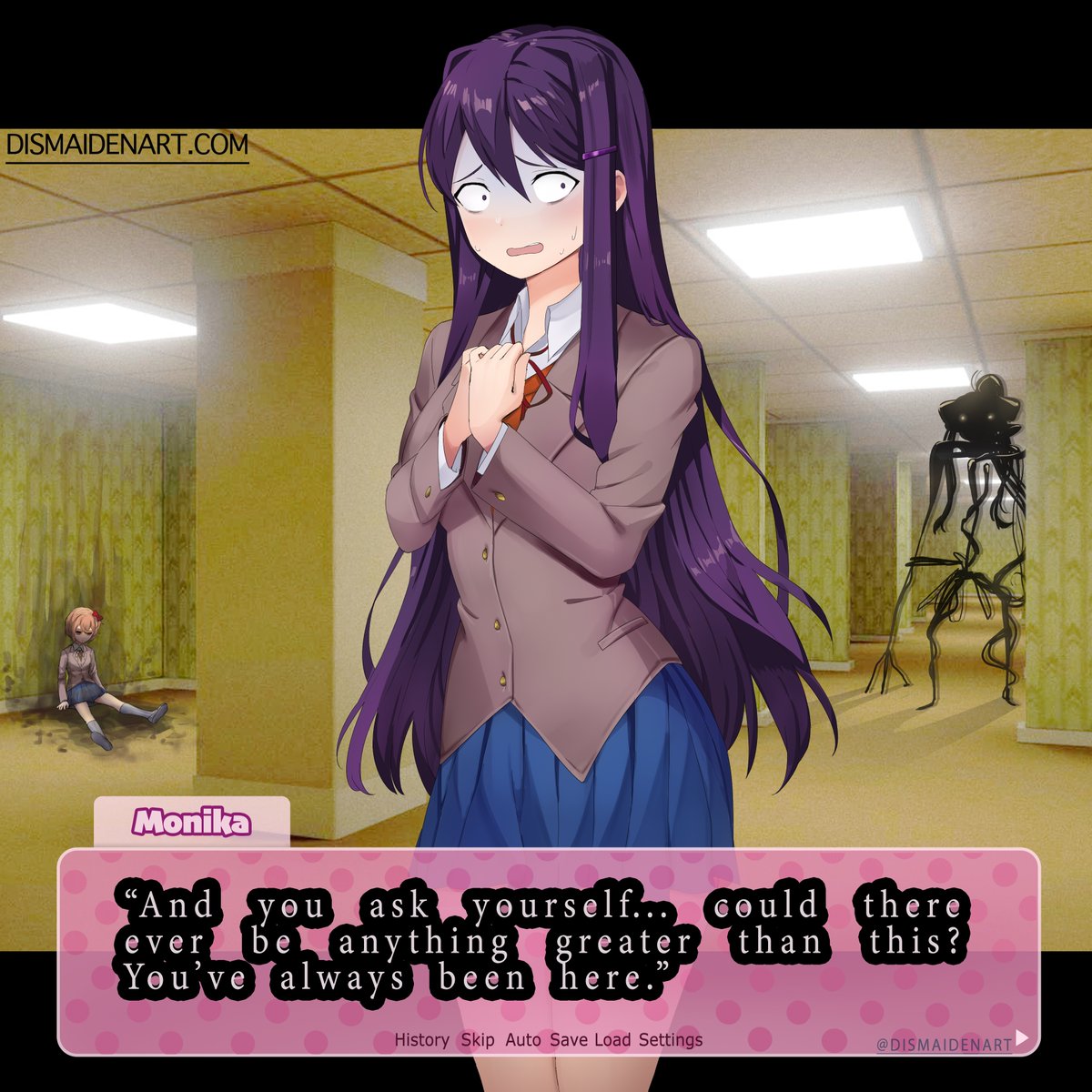 dismaidenart's tweet photo. Wait... what's in the Backrooms and how did Yuri end up here?? https://t.co/RrwlXweFPP