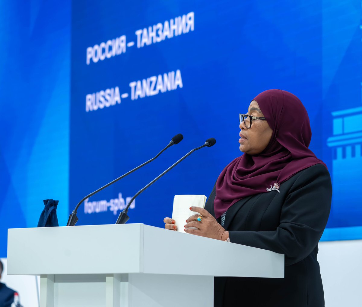 TanzaniaGains's tweet photo. President Samia's participation in the Tanzania-Russia Business Forum is exactly the kind of economic diplomacy that can create jobs back home.

#SamiaInRussia #TanzaniaRussiaRelations  #SamiaKaziniUrusi
 Tanzania Inasonga Mbele https://t.co/9aEsKUxHfX