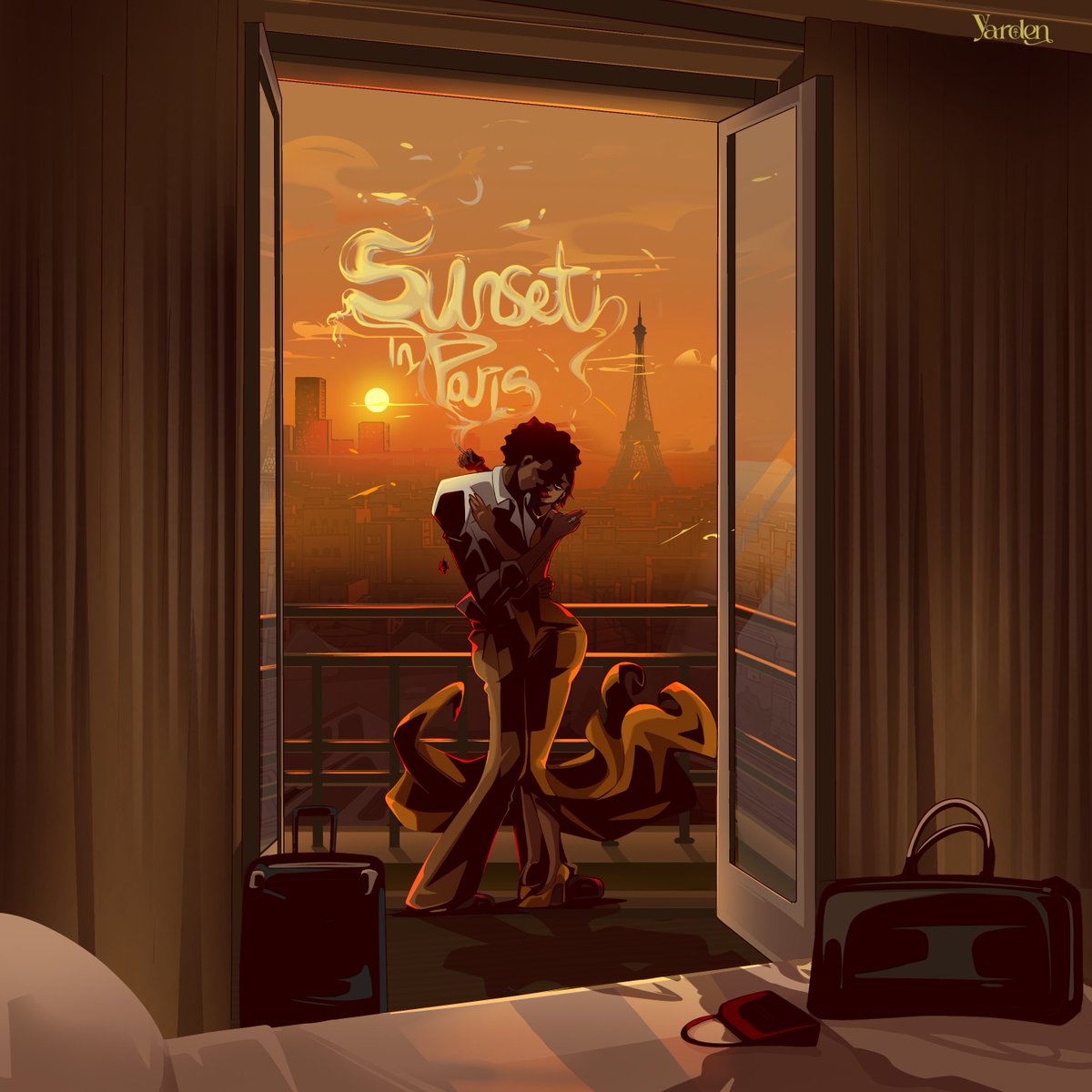 drealstephen's tweet photo. Drew and designed the cover art for yarden’s new drop, sunset in paris. 🌅🗼
Really enjoyed working on this ❤️🎨 https://t.co/lNtZZw90oz