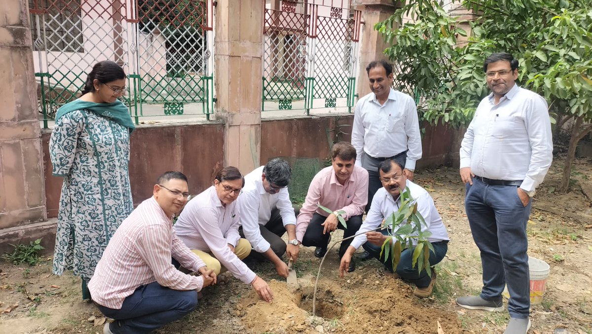 Ccsumeerut's tweet photo. #विश्व_पर्यावरण_दिवस के अवसर पर चौधरी चरण सिंह विश्वविद्यालय, मेरठ के भौतिक विज्ञान विभाग एवं #NEEV संस्था के संयुक्त तत्वावधान में विश्वविद्यालय परिसर में फलदार एवं छायादार पौधों का रोपण कर पर्यावरण संरक्षण, जल संरक्षण एवं सतत विकास का संदेश दिया गया।
#PlantationDrive #GoGreen https://t.co/PiXiWJ6o9W