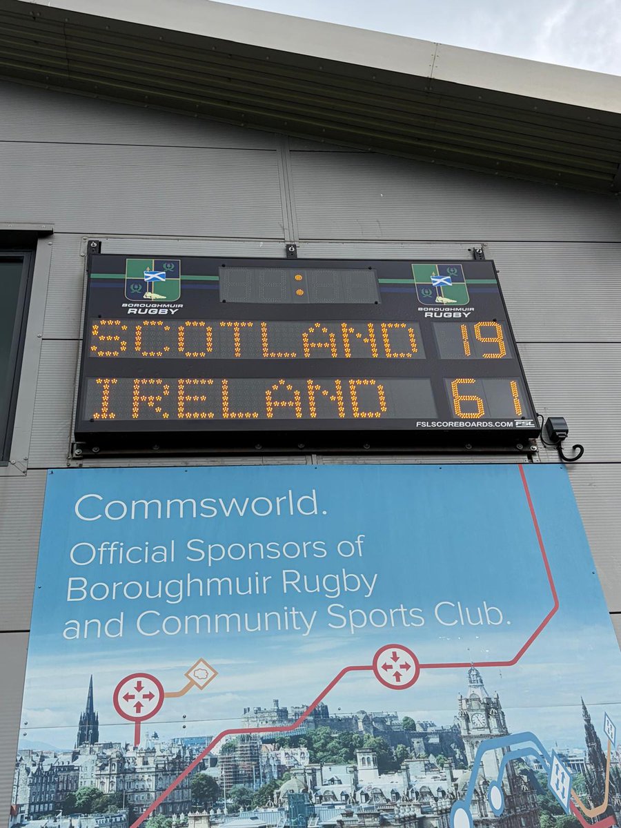 irlscotland's tweet photo. A hard fought and high scoring pre U-20 World Championship warm up between @IrishRugby and @Scotlandteam in @BmuirSports, Edinburgh.

Well done to both sides and to the hosts for a warm welcome. https://t.co/eNkwQPtFrV