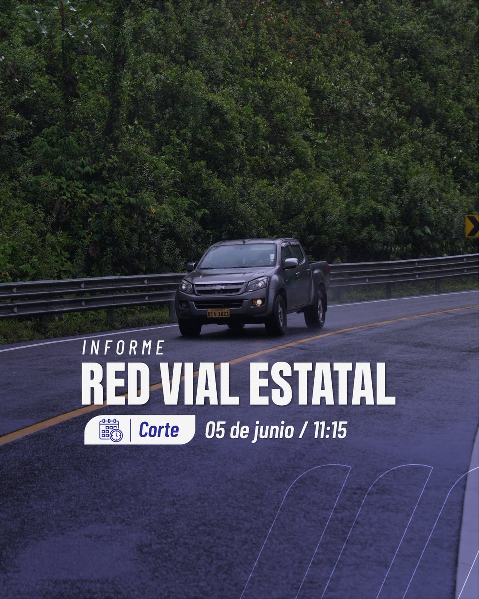 MIT_Ecuador's tweet photo. #InfoMIT | Conoce el estado de la Red Vial Estatal en la #Sierra, #Costa y #Amazonía.                                        

Toma en cuenta la siguiente información. ⤵️ https://t.co/W9fnGKhU7F