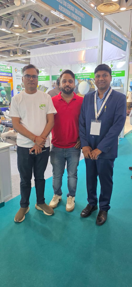 kpouzzala's tweet photo. Day 2 at #BiofuelExpo2026, Greater Noida! 🌱
Lalit Sharma is connecting with industry leaders and showcasing KPO Uzzala's innovative Bio-CNG & Bio-CBG solutions.
Here's a glimpse from Day 2!
#KPOUzzala #BioCNG #BioCBG #RenewableEnergy #GreenEnergy https://t.co/qAuPzLRryU