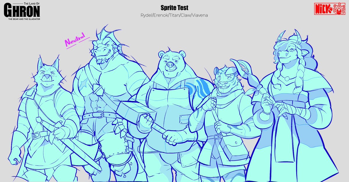 NickuArts's tweet photo. And since I'm here, have this sketch version of the gang! https://t.co/a4JgR1BaWZ