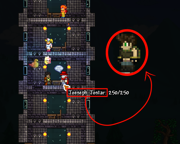 jjba_cursed's tweet photo. An interestingly named NPC in modded Terraria https://t.co/APojNz3upL
