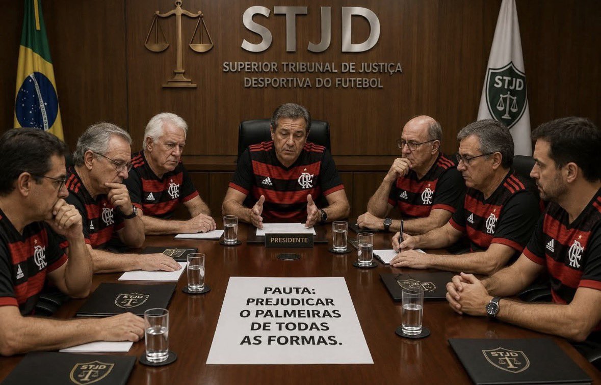 palmeirasHQ's tweet photo. Como eu imagino que seja o STJD 

estou errado? https://t.co/WzzQpDNeM7