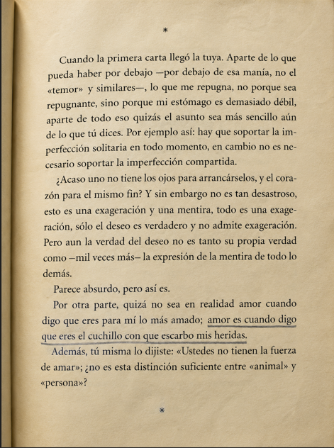 JuanjoLara01's tweet photo. La peculiar definición del amor según Kafka. https://t.co/EFmRWc90Ua