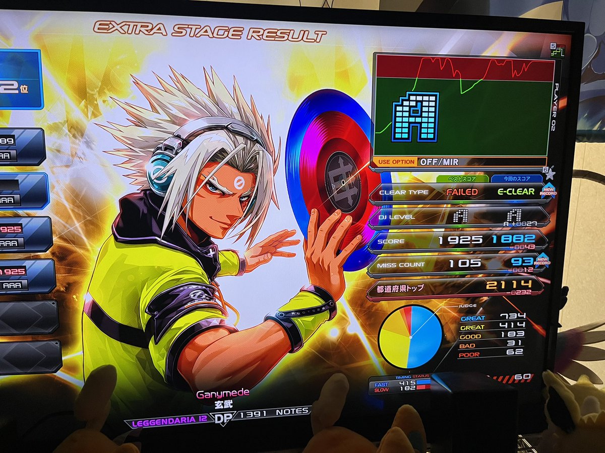 athlower's tweet photo. INF DP:
DPL Ganymede 右鏡易
DPL Feel The Beat 易
DPA ALL OK!! 易

微妙に右側が押しにくかったのでミラーにしたガニメデ†、A譜面もそうだけどL譜面もDPだとめっちゃおとなしいフィルビ†、危うくOKじゃなくなりそうだったALL OK https://t.co/vM0ecPUDOd