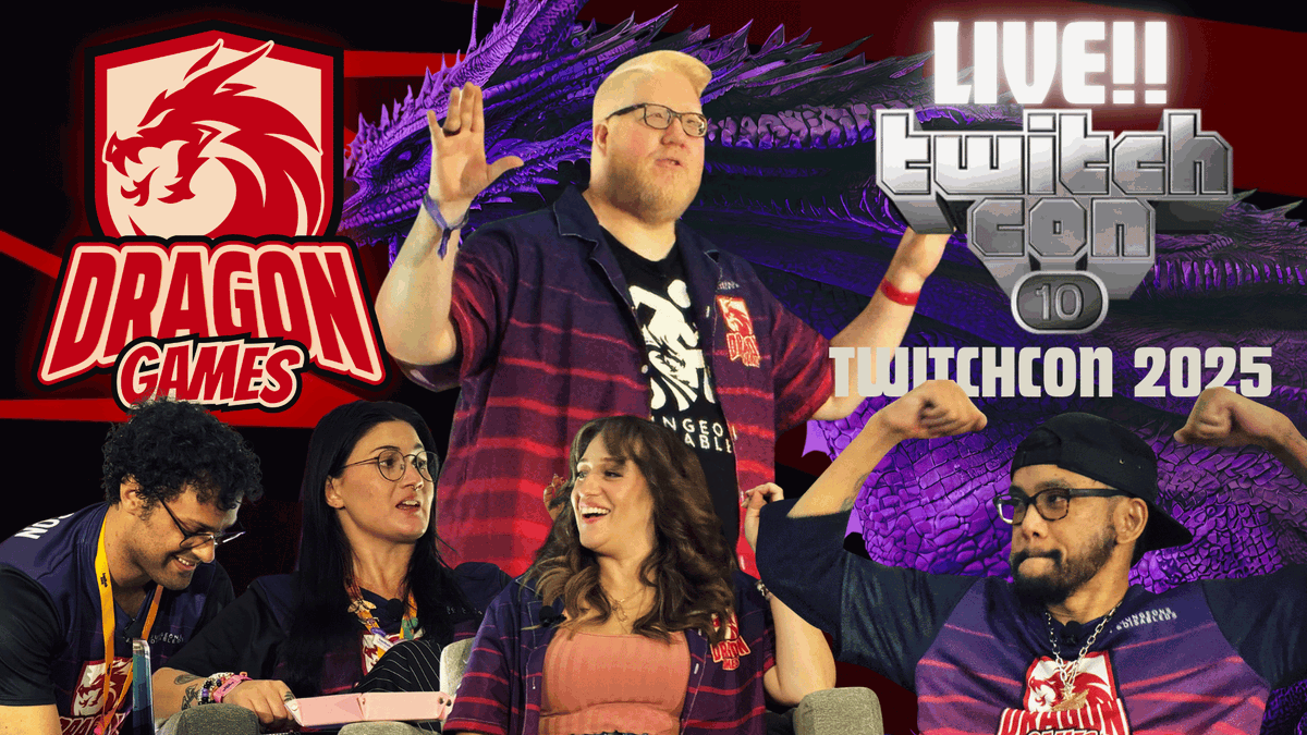 DnDisableds's tweet photo. SURPRISE!!! We have a BONUS Dragon Games episode for you!

This was our LIVE from TwitchCon Special we did last year. It took a while to edit due to our "Natural 1" on tech saving throw, but we have it up now for you to enjoy!

Watch here: https://t.co/00BE83XCib https://t.co/7RvG8RPYi8