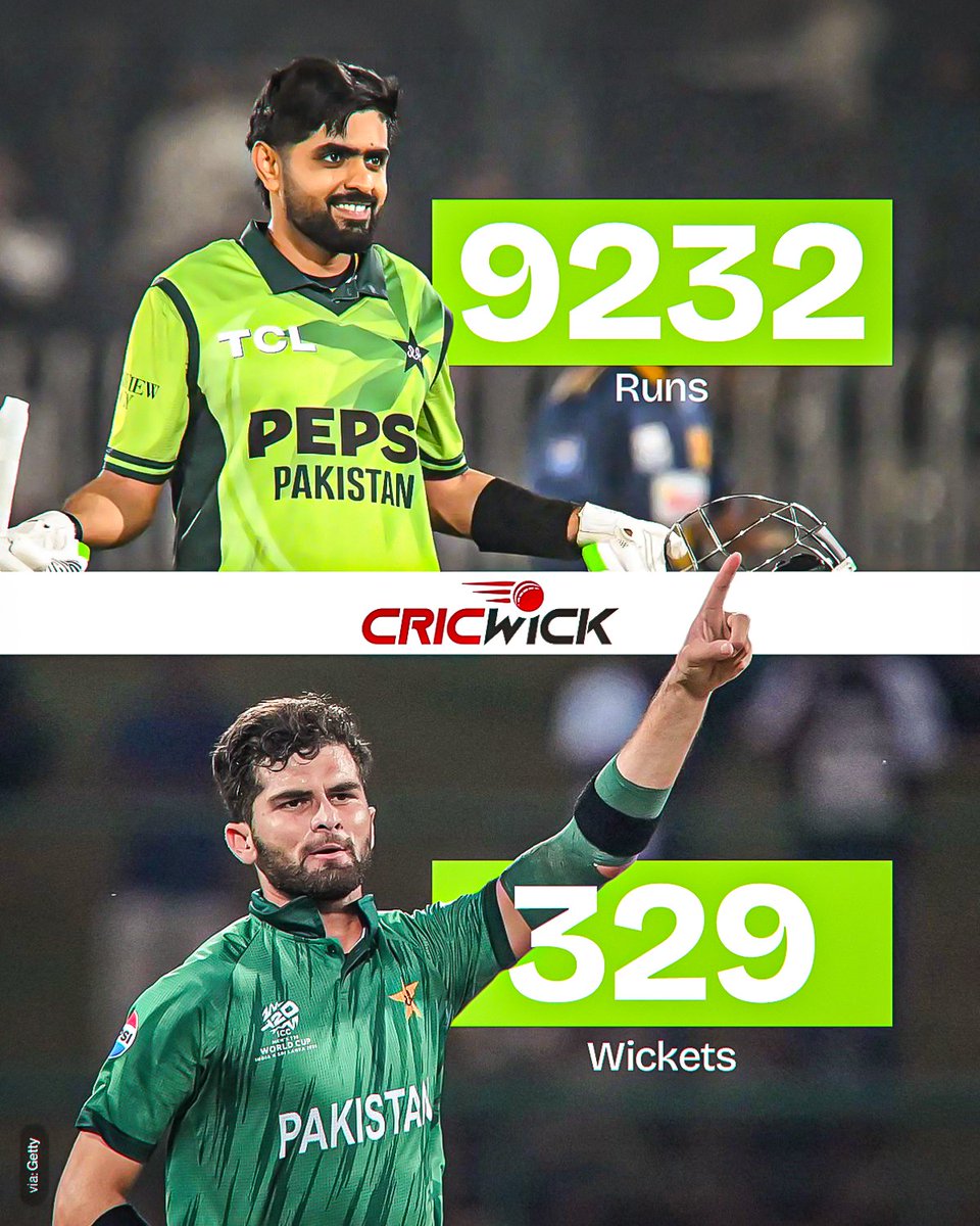 Cricwick's tweet photo. Most international runs in this decade: 9232💥
Most international wickets in this decade: 329💥

👑 Babar Azam 🤝 Shaheen Afridi 🦅 https://t.co/VV2qULgZ1U