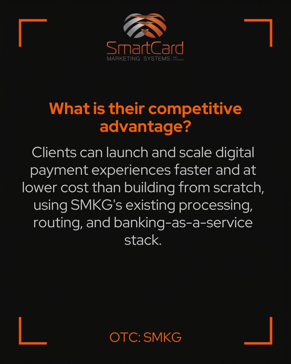 SMKG_OTC's tweet photo. You have questions? We have answers.

What is SmartCard Marketing Systems, and what do we do?

To learn more, visit our website at https://t.co/OnNQ6VB9we https://t.co/zNHaCg84R9