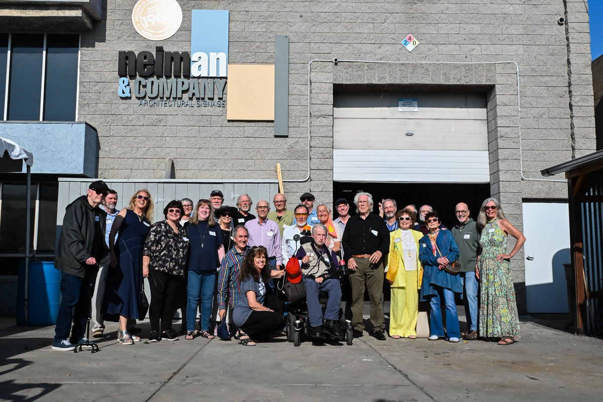 ILMVFX's tweet photo. Last month members of ILM's original crew from Star Wars: A New Hope gathered at their former studio space in Southern California. 50 years ago in 1976, they were busily preparing the world's most innovative visual effects facility to create over 300 shots for George Lucas' space fantasy. Guests at the reunion included everyone from modelmakers and production coordinators to visual effects supervisors and camera operators. Some crews remain bonded forever.

Photography by Chloe Dykstra