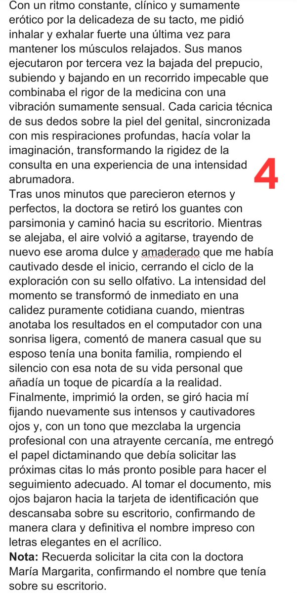 amowhores's tweet photo. LA CITA MEDICA, CUANDO EL PROTOCOLO MEDICO SE VUELVE TENTACIÓN
@Amowhores
#Relatos, #historias, #Confesiones
#HistoriasDeConsultorio #RelatosSensuales #CitaMédica #TensiónEnLaCamilla #HistoriasVirales #Microrelato
#Microcuentos
#relatoerótico
Amo X De Letras Sublimes https://t.co/eKl0lgLjHo