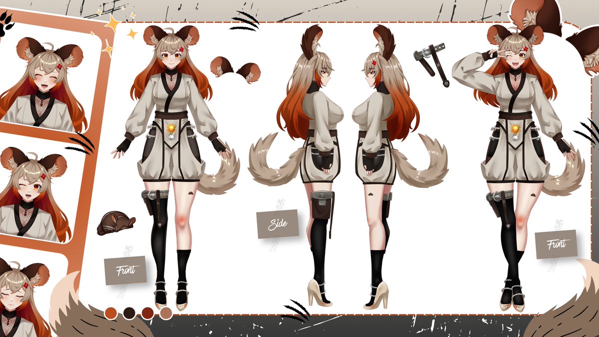 roramizuki's tweet photo. 48 HOURS CHARACTER SHEET PLUS RAFFLE

🥇 winner will receive:
⋆ Character Sheet (front & back)
⋆ 1 Pet 
⋆ 4 Twitch Emotes

how to join:
⋆. 𐙚 ˚ follow + RT
⋆. 𐙚 ˚ drop your OC

#vtuberasset #vtuber