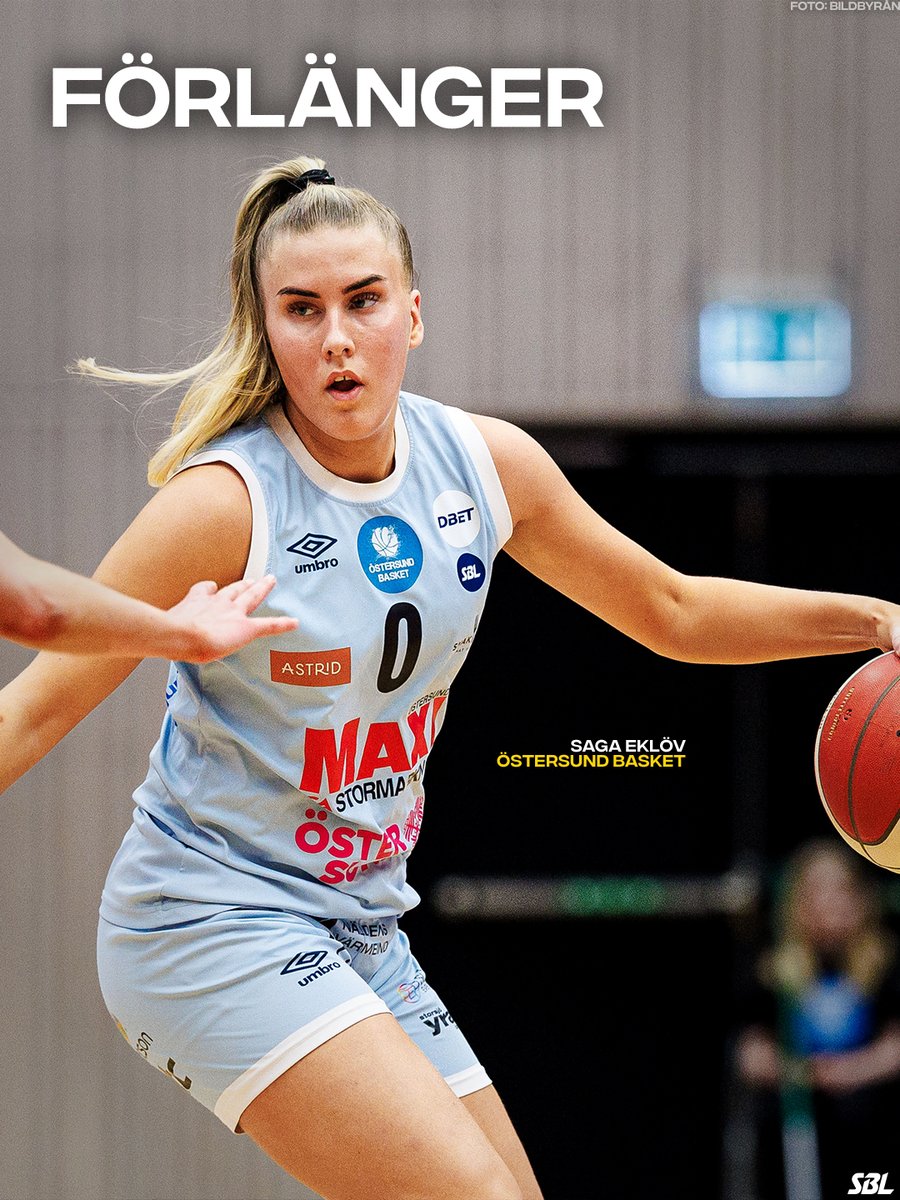 sbl_dam's tweet photo. ✅ Fortsättning i Östersund

21-åriga Saga Eklöv kom till Östersund inför säsongen 23-24, efter två ligasäsonger med moderklubben Norrköping. Nu har den u-landslagsmeriterade guarden förlängt för sitt fjärde Östersundsår. https://t.co/3zVVy7ujeR