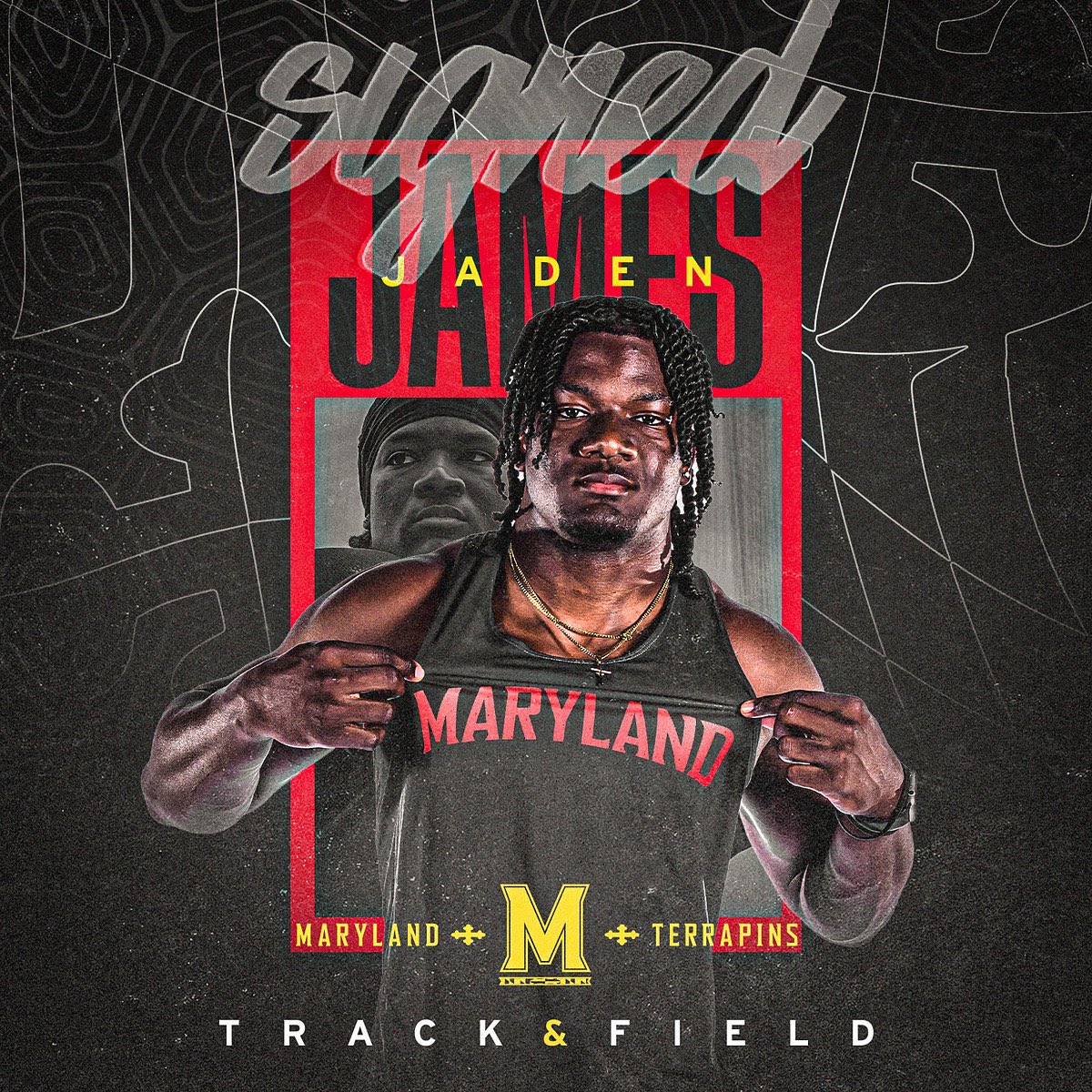 MarylandTrack's tweet photo. Welcome to College Park, Jaden 🐢 https://t.co/kXSF06hcR6