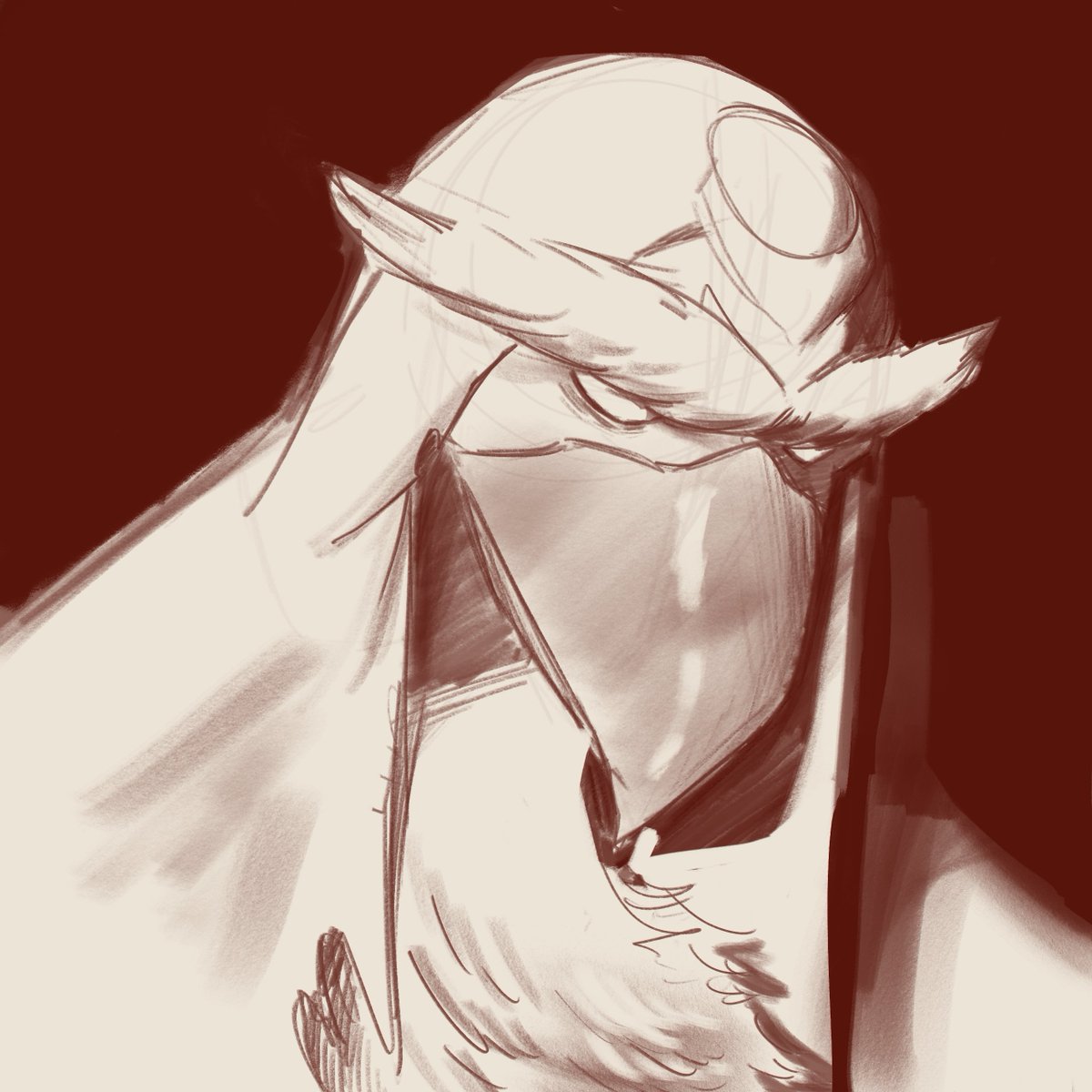 XeonAloy's tweet photo. Quick Sketch Comm of Zaahen bird form for @champropagart https://t.co/UFlv0w7LQe