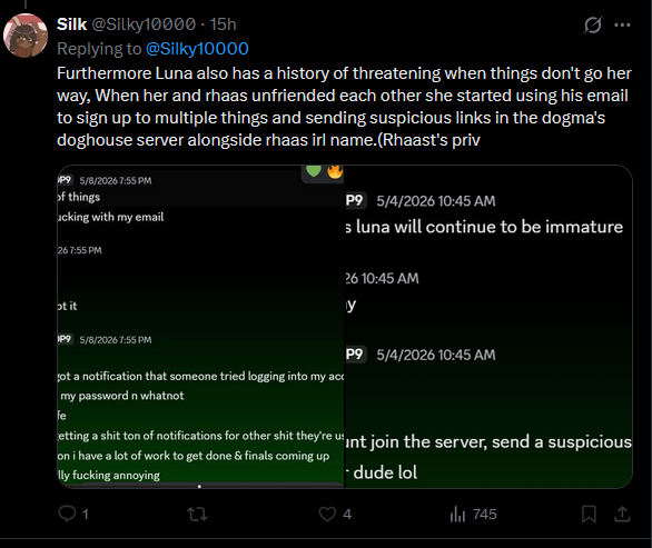 VoidHander's tweet photo. You've taken screenshots of jackets conversation out of context and before I disproved it, we're both on good terms now, I never liked you because of you saying the N word a bunch on a vc with me and my friends as well as spamming porn and talking about weird shit, you also kept begging for peoples attention and when they finally gave you it, you'd vanish and repeat, you've been caught doing some bad shit, own up to it and accept accountability @Silky10000 @YutsuRR34