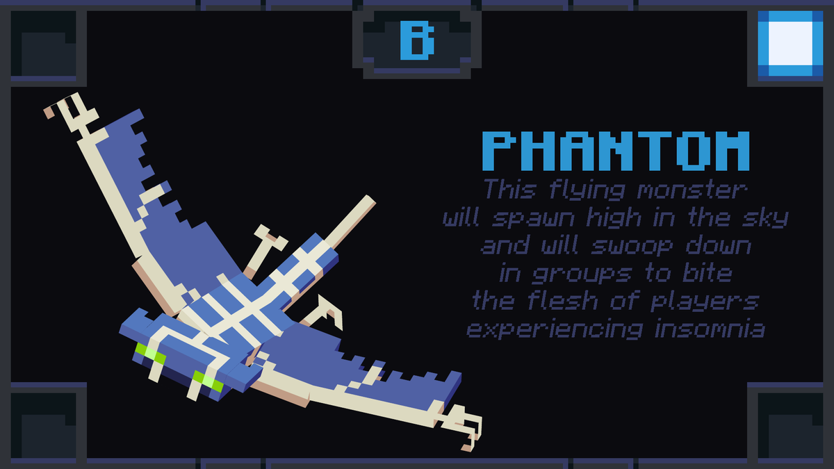 OrangeeApple42's tweet photo. I wish Mojang never abandoned the idea of mob votes. It always gave me motivation and ideas
So here's my take on 2017 mob vote 
Phantom remodel by @Ysach_ https://t.co/gW5eZHBvcY