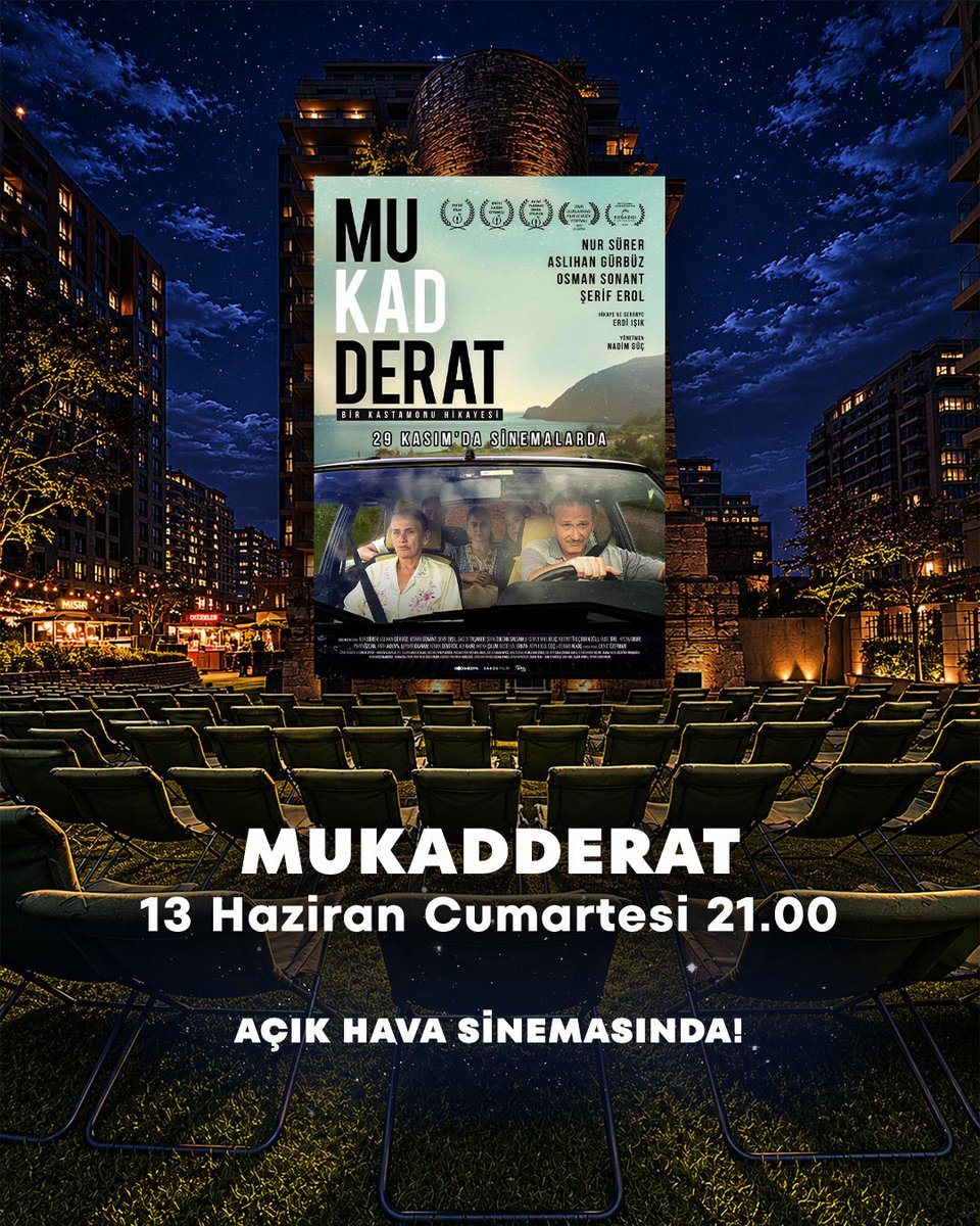 worldcinezone's tweet photo. Yıldızların altında film izleme sezonunu açıyoruz! 🎬🥳

Fişekhane Açık Hava Sineması’nın ilk hafta programı gelsiiin!👇🍿

🗓️ 10 Haziran Çarşamba | 21.00 | Hala Buradayım
🗓️ 12 Haziran Cuma | 21.00 | Mickey 17
🗓️ 13 Haziran Cumartesi | 21.00 | Mukadderat https://t.co/RrcZ8nNLuq