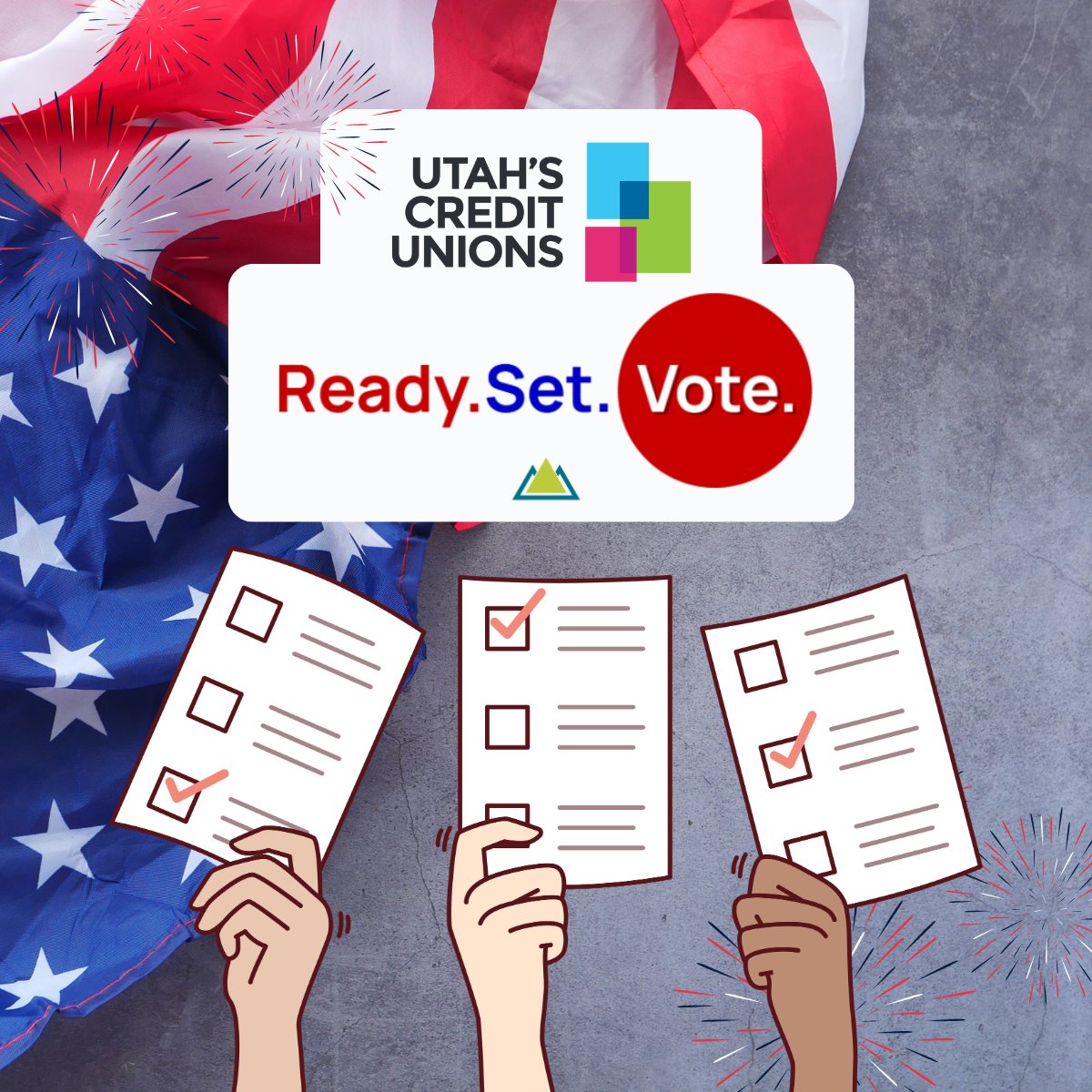 elevatecu's tweet photo. Your voice matters in our community.

We're proud to support Utah's Credit Unions' Ready. Set. Vote. initiative, which encourages Utahns to register, stay informed, and participate in upcoming elections. 

Learn more at https://t.co/56c3SYWAtK https://t.co/k6MkU6fHPJ