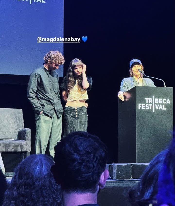 magbaydata's tweet photo. 🌐 - Magdalena Bay stuns at the premier of the ‘Imaginal Disk’ movie at Tribeca Film Festival. https://t.co/RU0yCzs0VM