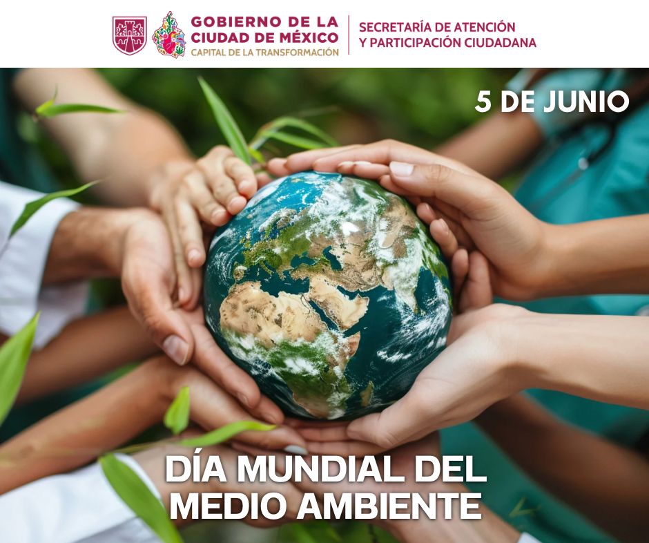 SAPCI_CDMX's tweet photo. 📅 #UnDíaComoHoy | Día Mundial del Medio Ambiente 🌎🌱💚

Cuidar nuestro entorno es una tarea de todas y todos. Pequeñas acciones como ahorrar agua, reducir residuos y proteger las áreas verdes contribuyen a un futuro más sostenible para nuestra ciudad y el planeta. https://t.co/FF1bbq6BhY