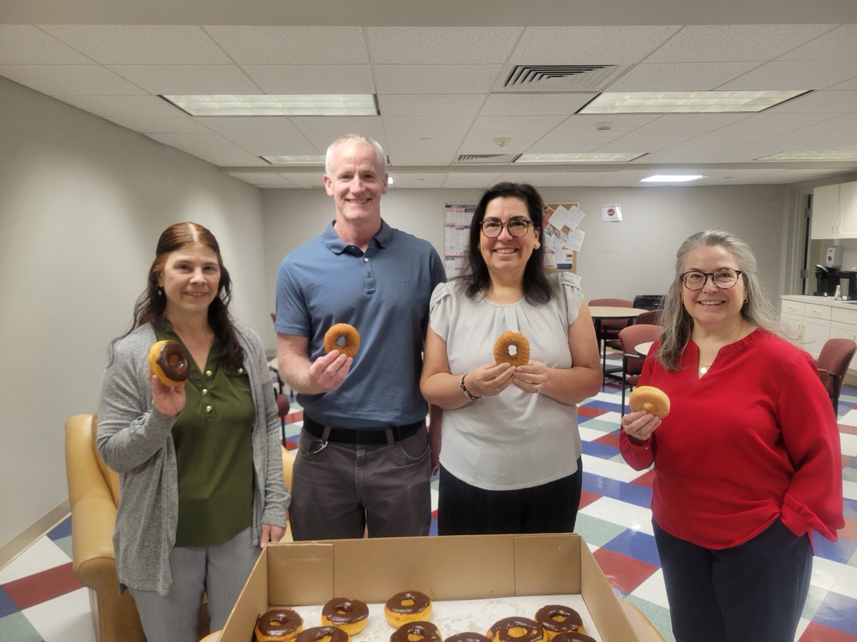 millburycu's tweet photo. Happy National Donut Day! MCU employees and members are indulging in a sweet treat on us! What’s your favorite donut? #NationalDoughnutDay #SweetTreats https://t.co/YV8CdUbDqR