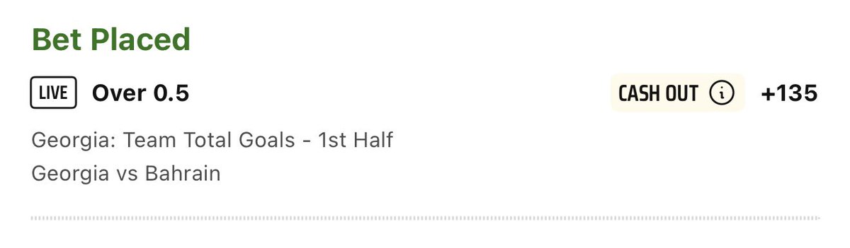 PrinceofPicks10's tweet photo. 🚨LIVE BET ALERT 🚨 
International Friendly 🤝 🌎 ⚽️ 

Georgia 🇬🇪/ Bahrain 🇧🇭 https://t.co/VC2OTSjSQ2