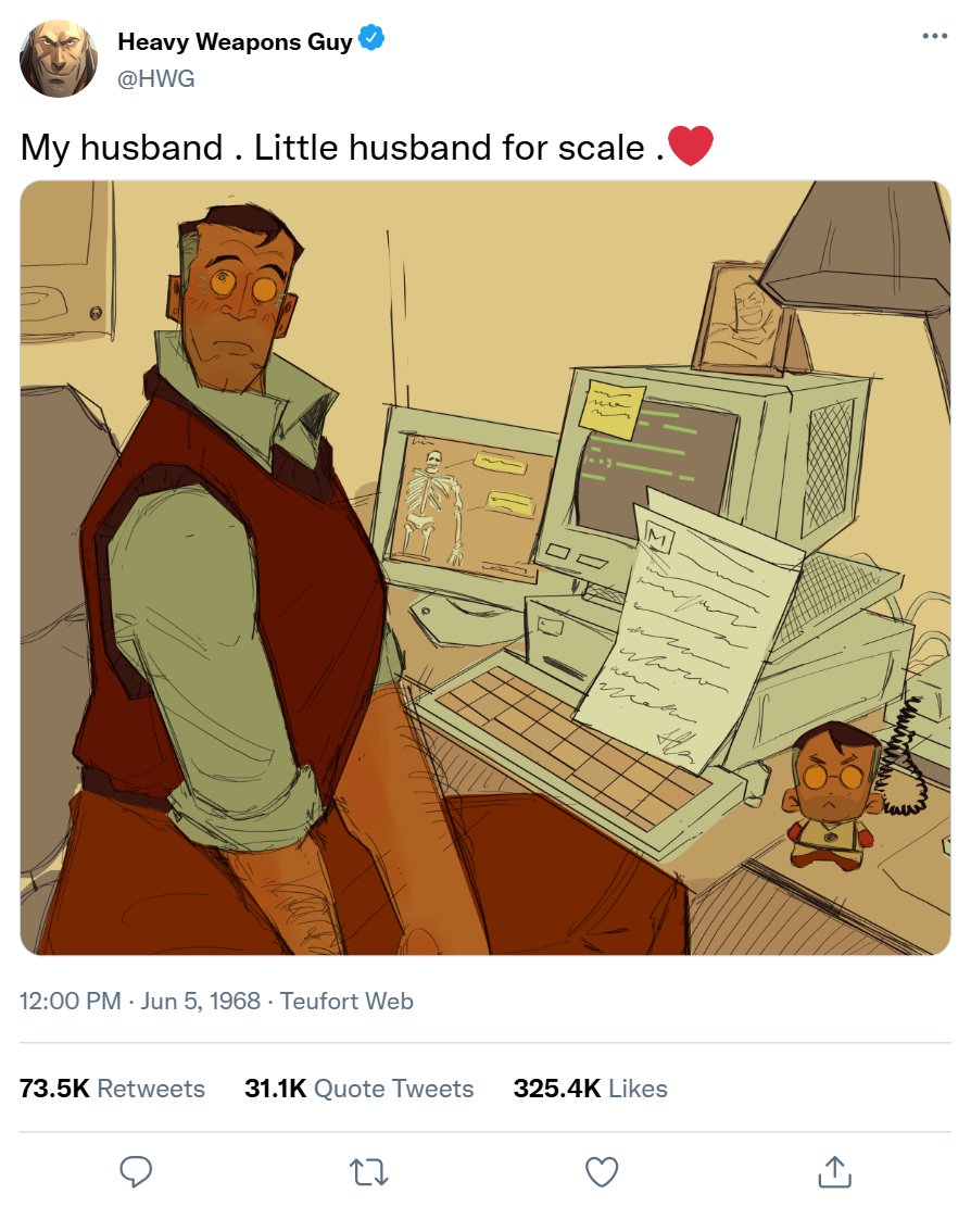 fexjam's tweet photo. [for tumblr] Heavy's big vs little husband https://t.co/MbemtdtvRK